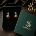 Dual Tone Jhumka Earrings - Image 3