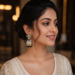 Dual Tone Jhumka Earrings - Image 2