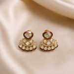 Kundan Meenakari Stud Earrings
