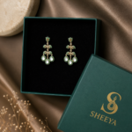 Emerald Drop Earrings - Image 3