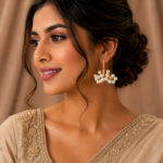 Pearl Blossom Chandelier Earrings - Image 2