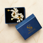 Pearl Blossom Chandelier Earrings - Image 4