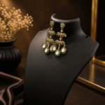 Emerald Drop Earrings - Image 5