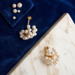 Pearl Blossom Chandelier Earrings - Image 3