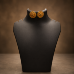 Meena Gold Stud Earrings - Image 5