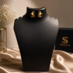 Golden Pearl Stud Earrings - Image 4