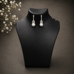 Pearl Stone Dangler Earrings - Image 4