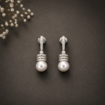 Pearl Stone Dangler Earrings
