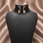Brown Pearl Statement Earrings - Image 4