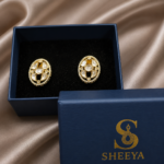 Kundan Stud Earrings - Image 3