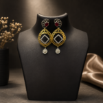 Ruby Chandbali Earrings - Image 5