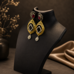 Ruby Chandbali Earrings - Image 6