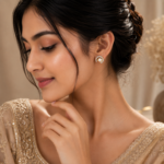 Pearl Stud Earrings - Image 2