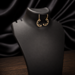 Gold Plated Stone Dangler Earrings - Image 5