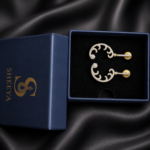 Gold Plated Stone Dangler Earrings - Image 3