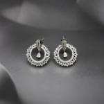 AD Circular Dangler Earrings