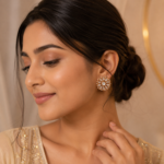 Kundan Premium Stud Earrings - Image 2