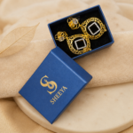 Royal Chandbali Stone Earrings - Image 3