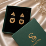 Peach Black Earrings - Image 3
