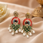 Peacock Chandbali Earrings