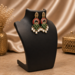 Peacock Chandbali Earrings - Image 5