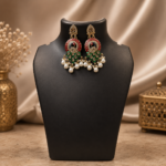 Peacock Chandbali Earrings - Image 4