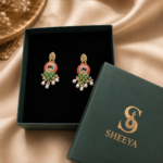 Peacock Chandbali Earrings - Image 3