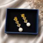 Sun Pearl Dangler Earrings - Image 3
