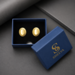 Pearl Gold Studs Earrings - Image 3