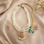Pearl Kundan Necklace Set