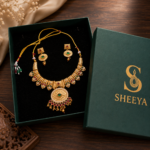 Temple Kundan Necklace Set - Image 3
