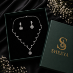 Silver CZ Necklace Set - Image 3