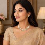 Layered Pearl Kundan Choker - Image 2