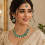 Feroza Pearl Fancy Necklace Set - Image 2
