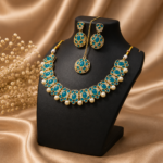 Feroza Pearl Fancy Necklace Set - Image 5