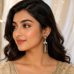 Blue Regal Earrings - Image 2