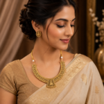 Temple Gold Necklace Set - Image 2