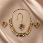 Mehandi Multicolor Stone Necklace Set