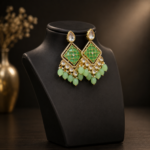 Mint Chandbali Earrings - Image 5