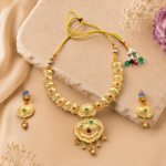 Traditional Multicolor Stone Necklace Set