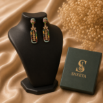 Multi Colour Dangler Earrings - Image 5