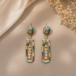 Multi Colour Dangler Earrings