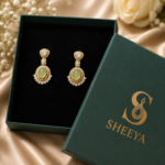 Mint Stone Earrings - Image 3