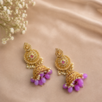 Purple Pearl Jhumka