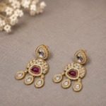 Red Kundan Earrings