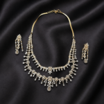 Double Layer AD Necklace Set