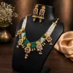 Rajwadi Kashmiri Necklace Set - Image 5