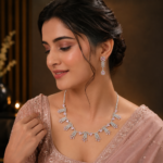 Pink CZ Necklace Set - Image 2