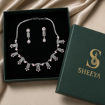 Pink CZ Necklace Set - Image 3