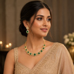 Emerald AD Necklace Set - Image 2